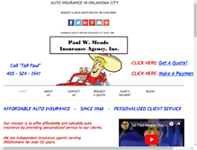 Tablet Screenshot of paulmeadeinsurance.com